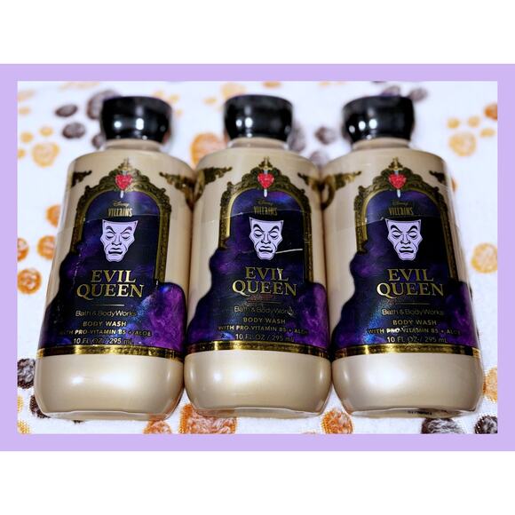 Bath & Body Works Disney Villains Evil Queen 10oz Shower Gel Body Wash x3 - Picture 2 of 3